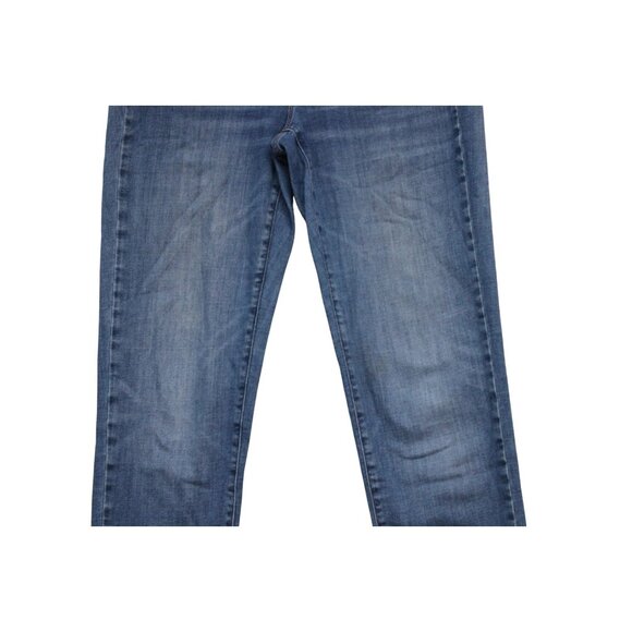 J Jill Jeans Size 12 Boyfriend Straight Leg Ankle Blue Stretch Denim Preppy - Picture 3 of 12